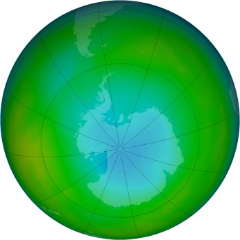 Antarctic ozone map for 1979-06